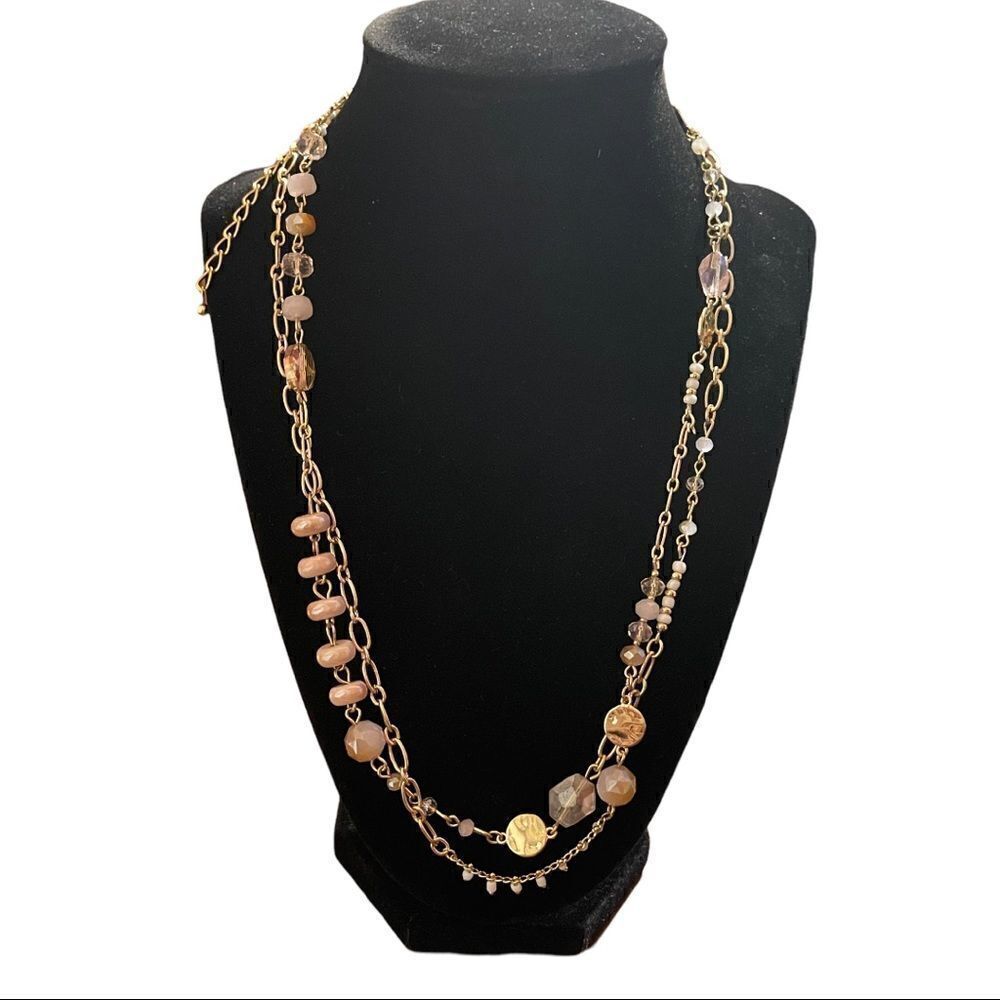 NWT Style &Co gold tone hardware different shades of pink beads